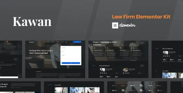 Kawan – Law Firm Elementor Template Kit
