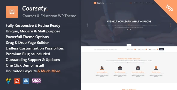 Coursaty – Courses | Education WordPress Theme